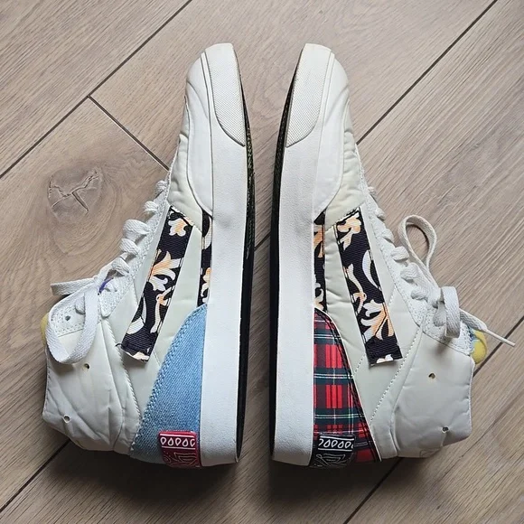 Nike Drop Type Mid 'Patchwork' Sneakers Sz Mens 8.5 - Picture 4 of 10